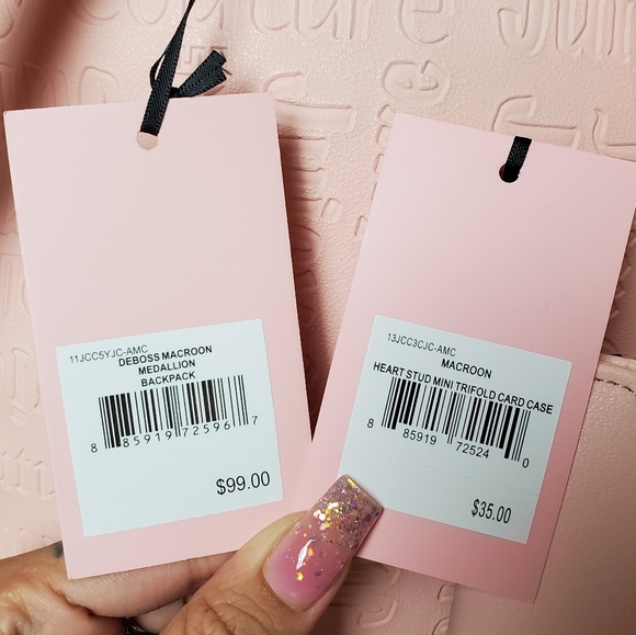 JUICY COUTURE embossed macroon backpack and wallet set - Picture 9 of 9